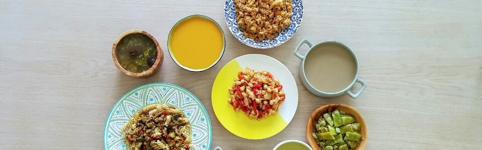 Cremas y platos saludables